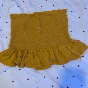 Yellow tube top